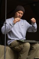 Korda Tričko s Dlhým Rukávom Patch Crewneck Heather Grey (5)