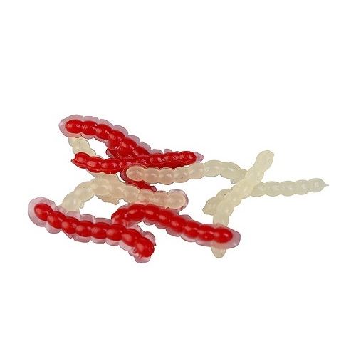 Prologic Plávajúce Umelé Nástrahy ArtBait Bloodworm Red & Glow 20 ks