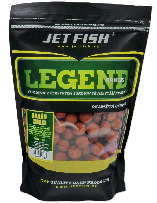 E-shop Jet fish boilie legend range banán chilliii - 1 kg 24 mm