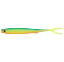Fox Rage Gumová Nástraha Slick Finesse Super Soft UV Blue Back Chartreuse