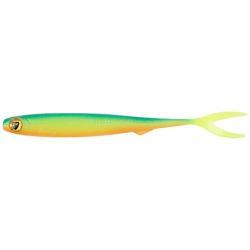 Fox Rage Gumová Nástraha Slick Finesse Super Soft UV Blue Back Chartreuse