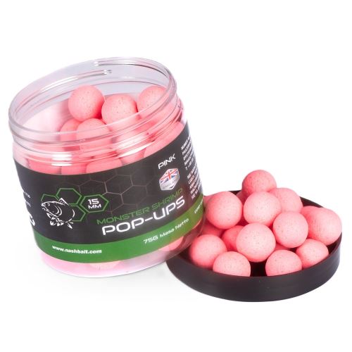 Nash Plávajúce Boilie Pop Ups Monster Shrimp Pink 75 g