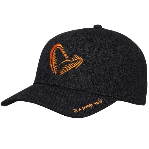 Savage Gear Šiltovka Jaw Baseball Cap Black