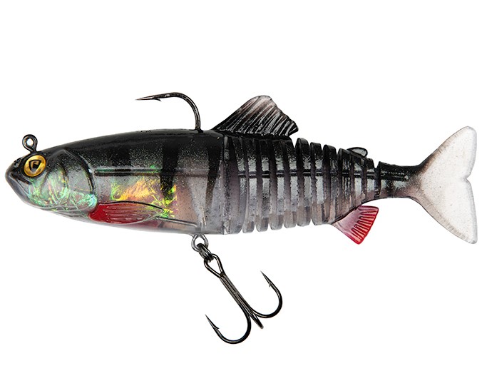 Fox rage gumová nástraha jointed replicant young perch uv - 18 cm 80 g