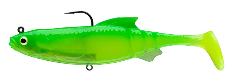 E-shop Daiwa gumová nástraha prorex lazy roach ghost lime chart rd - 12 cm 29 g
