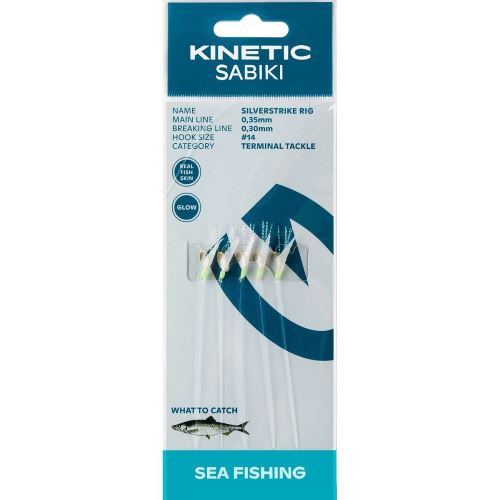 Kinetic Náväzec Sabiki SilverStrike Fishskin Flash 150 cm