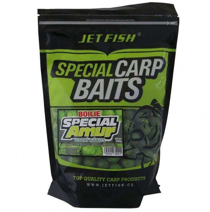 Jet fish boilies special amur vodný rákos 800 g - 20 mm