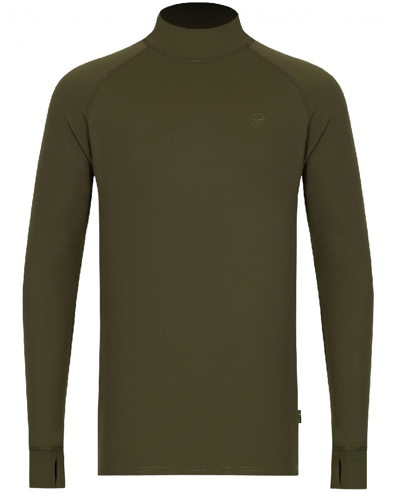 E-shop Korda termo prádlo mock neck thermal ls shirt dark olive - xl