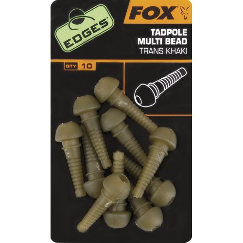 Fox Vsuvka Edges Tadpole Multi bead trans khaki 10 ks