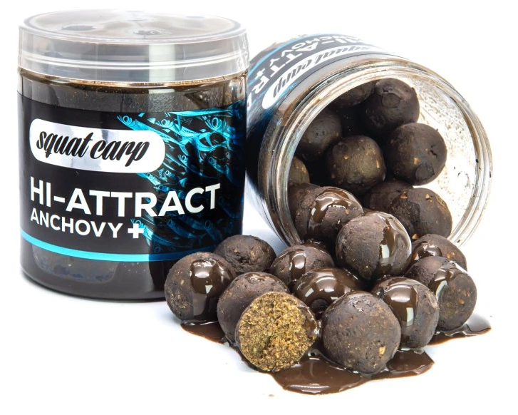 Squat carp boilies v dipe hi-attract anchovy+ 220 g - 20 mm