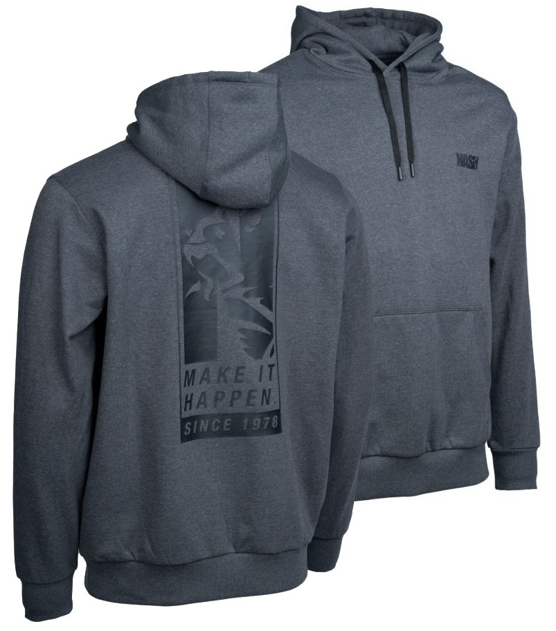 E-shop Nash mikina make it happen since 1978 hoody grey marl - m