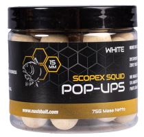 Nash Plávajúce Boilie Pop Ups Scopex Squid White 75 g (1)