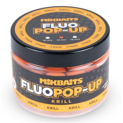 Mikbaits Plávajúce Boilie Fluo Krill 150 ml