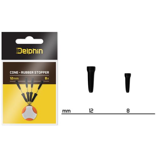 Delphin Stoper Cone Rubber Stopper 8 ks