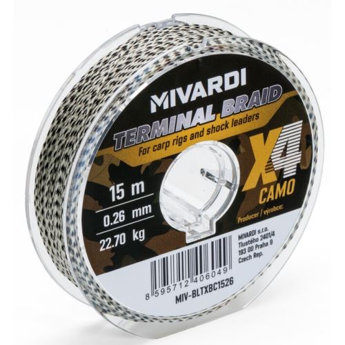 Mivardi Pletená Šnúra Terminal X4 Braid Camo 15 m