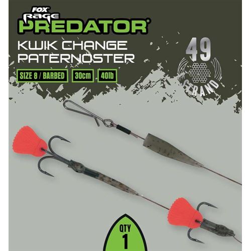 Fox Rage Predator Nadväzec Kwik Change Paternoster Trace 30 cm