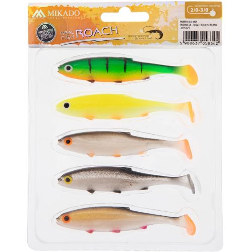 Mikado Gumová Nástraha Real Fish Roach 8,5 cm 5 ks