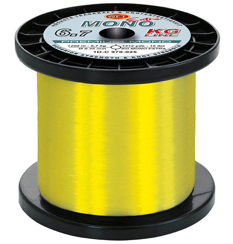 E-shop Wft vlasec kg mono extra neon yellow 1200 m - 0,40 mm 14,8 kg