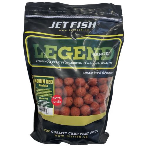 Jet Fish Extra Tvrdé Boilie Legend Range Robin Red Brusnica 250 g