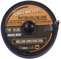 Prologic Náväzcová Šnúra Phyton Hollow Core Spotted Brown 7 m-Nosnosť 45 lb