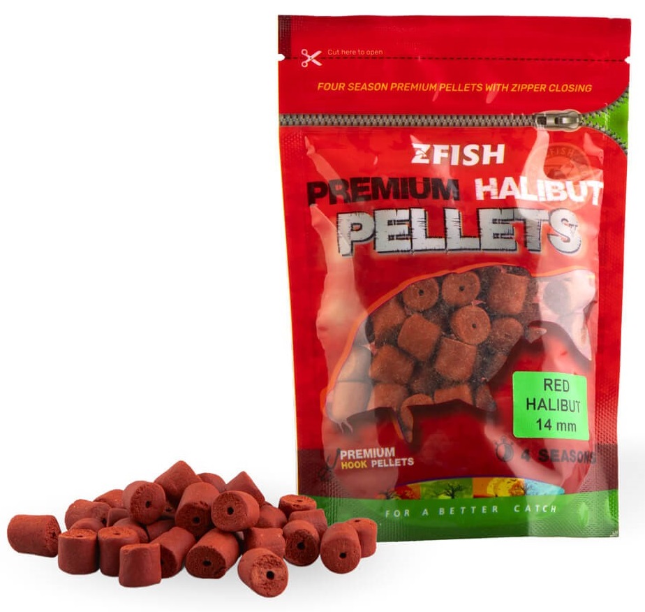 Zfish chytacie pelety premium halibut pellets red halibut 200 g - 14 mm