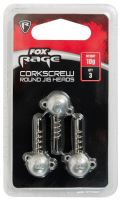 Fox Rage Jigová Hlavička Corkscrew Round Jig Heads 3 ks (1)