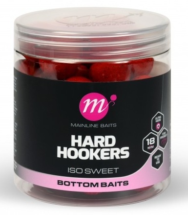 Mainline tvrdené boilie hard hookers iso sweet 150 ml - 18 mm