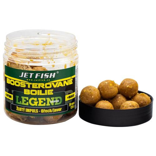 Jet Fish Boosterované Boilie Legend Range Žltý Impuls Orech Javor 250 ml