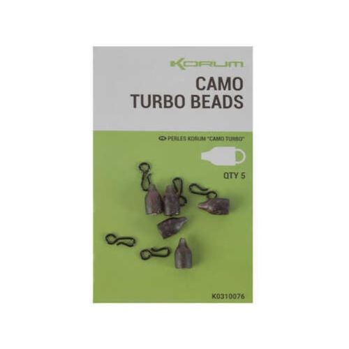 Korum Klip Camo Turbo Beads 5 ks