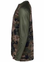 Prologic Tričko UV Camo Long Sleeve T Shirt Camo Green (1)