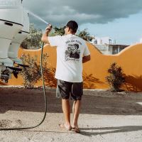 Grundéns Tričko Dark Seas X Grundens Portsmith SS T-Shirt Natural (2)