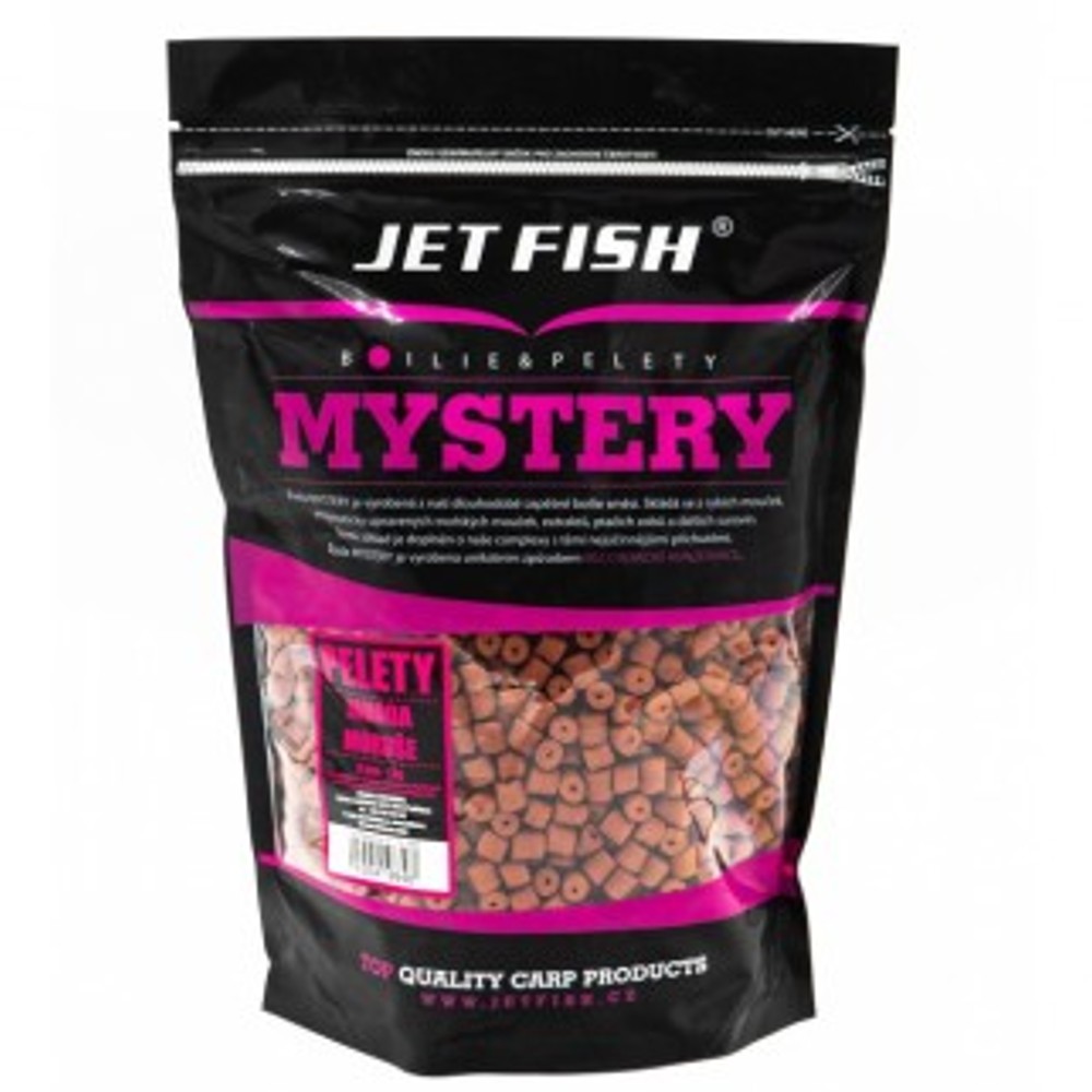 Jet fish mystery pelety 8 mm 1 kg-jahoda/moruša