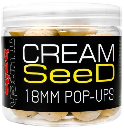 Munch baits plávajúceí boilies pop-ups cream seed 200 ml-18 mm