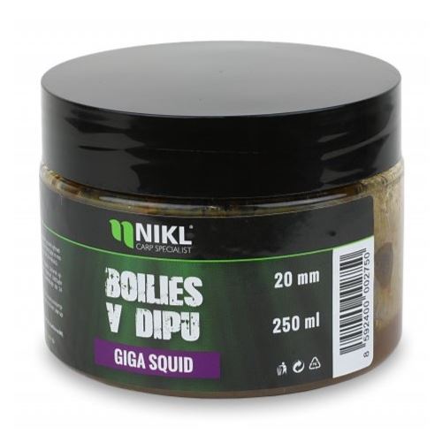 Nikl Boilies V Dipe Giga Squid 250 g