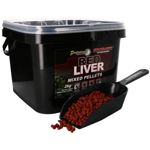 Starbaits Pelety Red Liver Mixed 2 kg