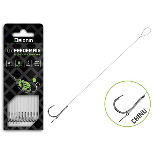 Delphin Nadväzec Feederový Fluoro Sting Chinu 10 ks