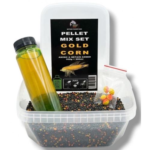 Method Feeder Fans Pellet Mix Set Fluo 2 mm 500 g + Fluo Booster 200 ml