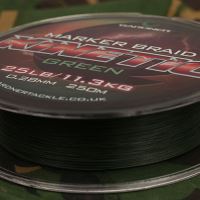 Gardner Splietaná Šnáúra Kinetic Marker Braid Zelená 250 m - Priemer 0,28 mm / Nosnosť 11,3 kg (1)