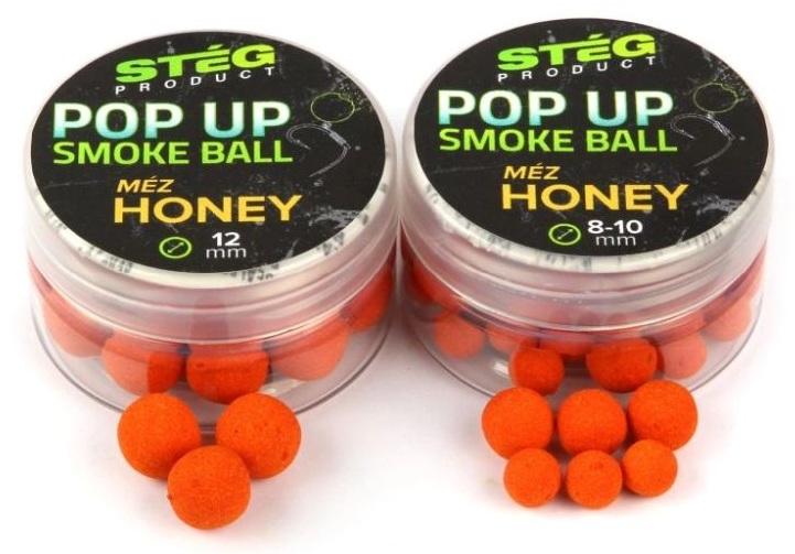 Stég plávajúce boilie pop up smoke ball 10 g 12 mm - honey