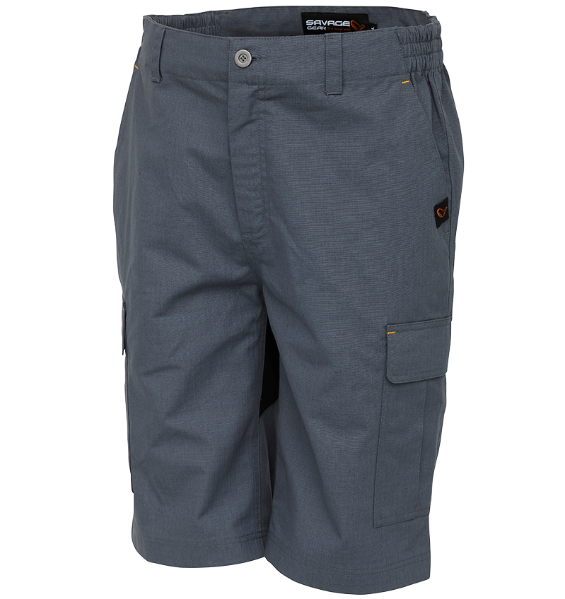 Savage gear kraťasy fighter shorts castlerock grey - s