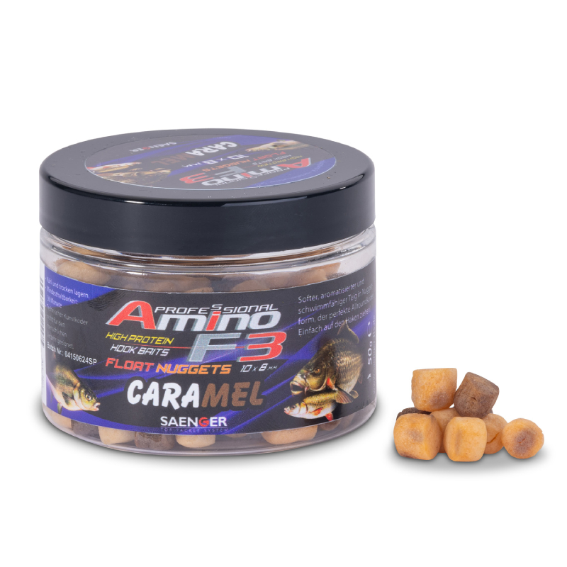 E-shop Saenger pávajúce nugetky amino f-3 mini 8x6 mm 50 g - karamel