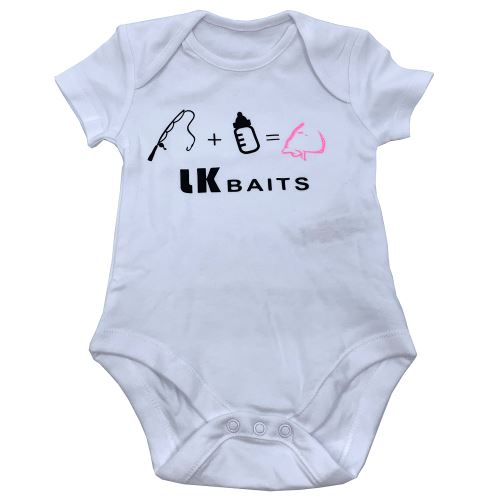 LK Baits Body Krátky Rukáv Triatlon Ružový Nápis