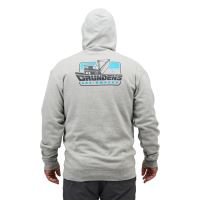 Grundéns Mikina Displacement DWR Hoodie Commercial Boat Athletic Heather (1)