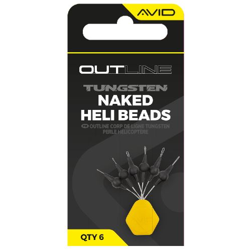 Avid Carp Zarážky Outline Tungsten Naked Heli Beads