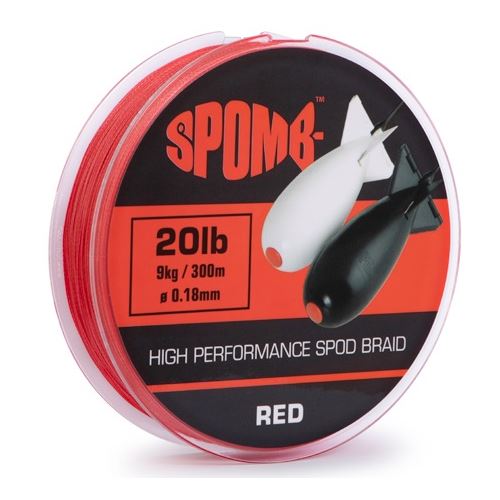 Spomb Splietaná Šnúra Braid Red 300 m - 0,18 mm - 9 kg