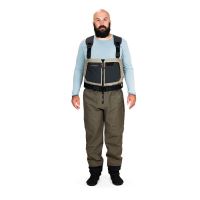 Grundéns Prsačky Men´s Boundary Zip Stockingfoot Wader Stone/Otter (1)