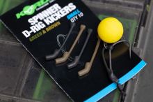Korda Rovnátka Spinner D-Rig Kickers Zelená/Hnedá 10 ks (6)