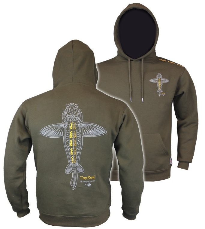 E-shop Vass mikina carp rising hoodie khaki - m