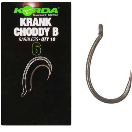 Korda Háčiky Krank Choddy Hook Barbless