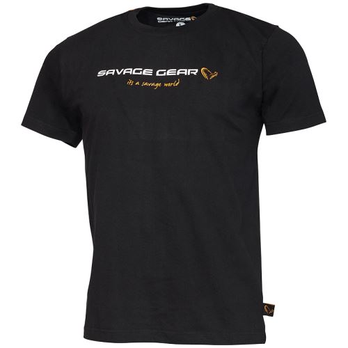 Savage Gear Tričko Junior T Shirt Black Ink